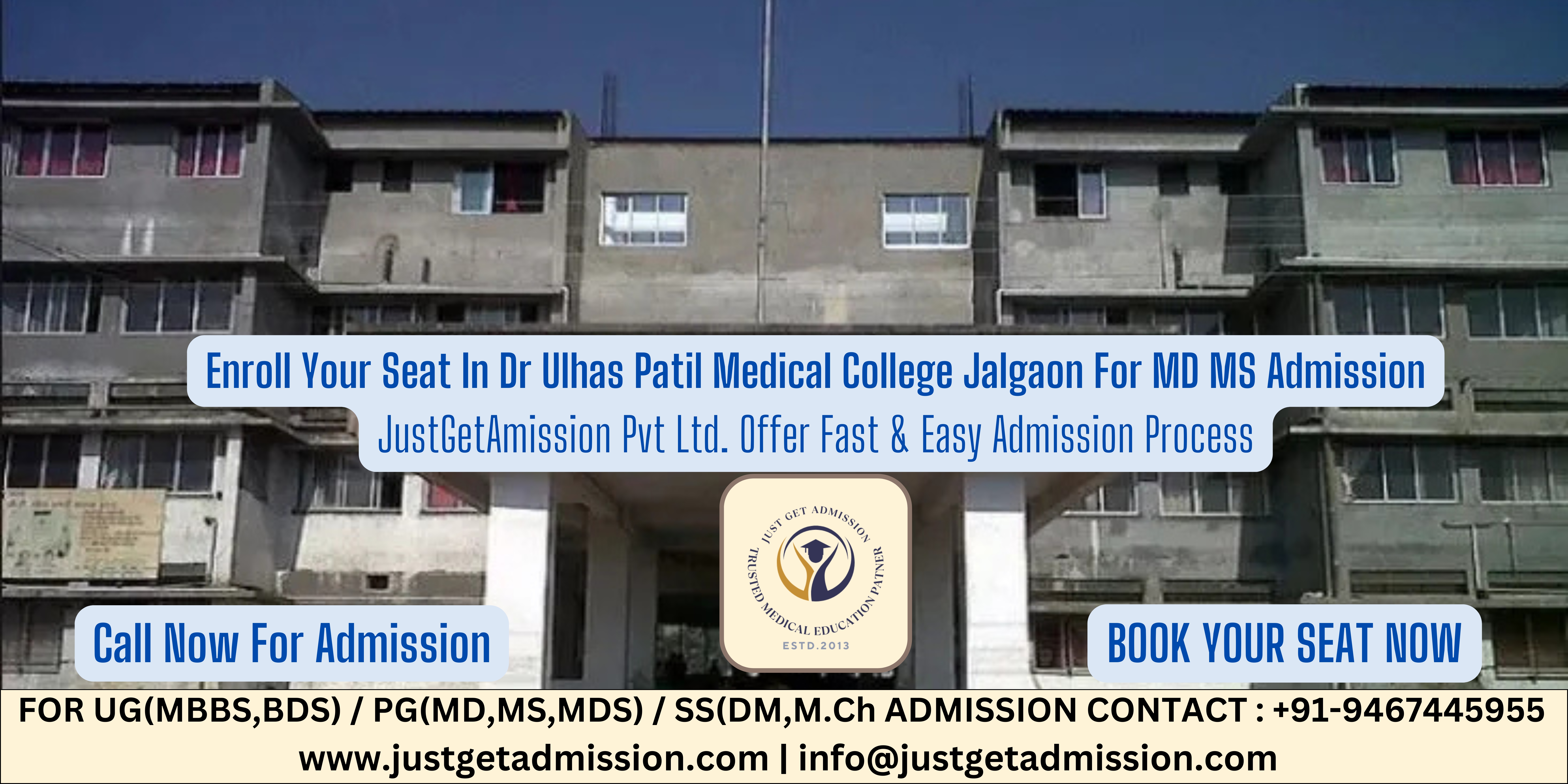 Dr Ulhas Patil Medical College Jalgaon NEET PG 2024-25: Admission, Courses, Cut-off, fees, Bond, Stipend etc.